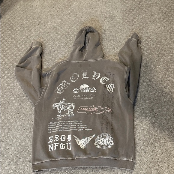 Men's Gray Darc Sport Hoodie - Picture 6 of 6